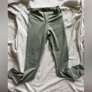 Women’s Nike Sage Green‎ Dri-Fit size XS leggings with mesh at the bottom